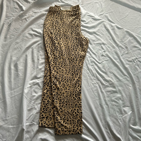 Chico's Tan and Black Animal Print Leggings - Picture 4 of 9
